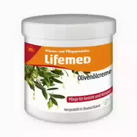 Lifemed Olivenölcreme Tag Nachtcreme Gesichts und Körperpflege 250 ml