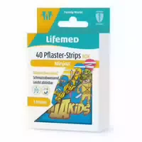 Lifemed Pflaster Strips 6 Cm X 1,7 Cm Farbig Ninjas