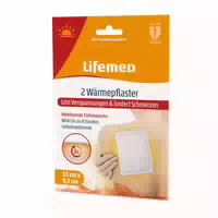 Lifemed Wärmepflaster 9,5 Cm X 13 Cm, Weiß, 2er Pack