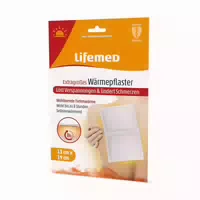 Lifemed Wärmepflaster Extragroß, 19 cm X 13 Cm, Weiß, 3er Pack
