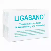 Ligasano Weiß Verband 1x10x10 Cm Steril 10 St