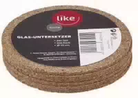 Like Glasuntersetzer aus Kork 6er Set
