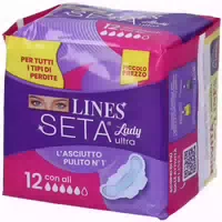 Lines Seta Ultra Saugfähige Lange Flügel Dwct 9 Stück Lines