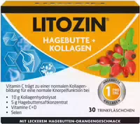 Litozin Hagebutte Kollagen Trinkflasche 30 X 25 ml