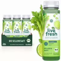 Livefresh Bio Selleriesaft Kaltgepresst – Vitamin C Saft Sellerie – 1,50€ Pfand