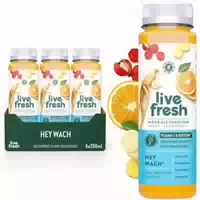 Livefresh Vitamin C Saft – Hey Wach – Natürlicher Wachmacher Mit Vitamin C & Koffein – 1,50€ Pfand