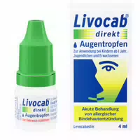 Livocab Direkt Augentropfen Bei Allergien, Z B Heuschnupfen, Hausstaubmilben Oder Tierallergie