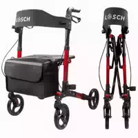 Lösch Premium Outdoor Rollator Tabas Luftbereift Rot S M