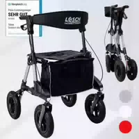 Premium Outdoor Rollator Tabas Silber S M
