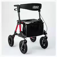 Lösch Reha Rollator Tabas Rot Größe S M 1 St