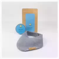 Gute Nacht Set Grau | Kräuterpads & Halstuch 15 St