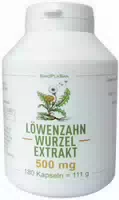 Löwenzahnwurzel Extrakt 500 mg Mono Kapseln 60 Stück