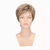 Perücke Peggy von Lofty in Dunkelasch Lichtblond Gesträhnt 1 st