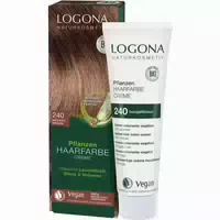 Logona Naturkosmetik Pflanzen Haarfarbe Creme 240 Nougatbraun