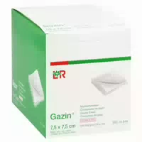 Gazin Mullkomp 7,5x7,5 Cm Steril 8fach 10x10 St