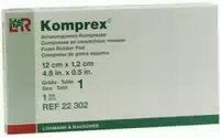 Komprex Schaumgummikompresse Gr 1 Nierenförmig