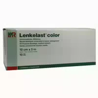 Lenkelast Color Mittelzugbinde, 10 Cm X 5 M, Rot 10 St