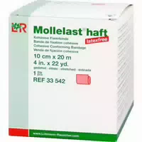 Mollelast Haft Latexfrei 10cmx20m Gedehnt Rot