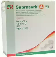 Suprasorb A Ag Antimikrobelle Calciumalginat Kompresse 10x10cm