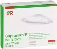 Suprasorb P Sensitive Pu Schaumv Bor Lite 7,5 X 7,5 10 stk