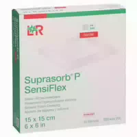 Suprasorb P Sensiflex Border Lite 15x15cm