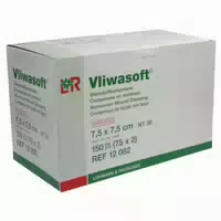 Vliwasoft Vlieskompressen 7,5x7,5 Cm Steril 4l 150 St Kompressen