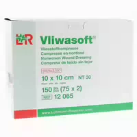 Vliwasoft Vlieskompressen Steril 10x10 C 150 st
