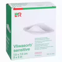 Vliwasorb Sensitive 7,5x7,5 cm Superabsorb Wundv 10 st