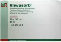 Vliwasorb Superabsorbier Wunderband20x30cm Steril