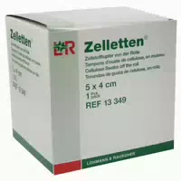 Zelletten Tupfer 4x5 cm Unsteril Rolle 300 st Tupfer