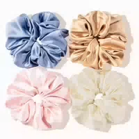 Lolalet Große Seide Scrunchies Haargummis Damen Satin 4 Farb 1 st