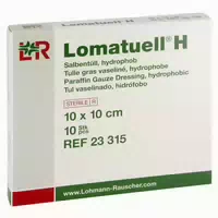 Lomatuell H Salbentüll 10x10 cm st 23315
