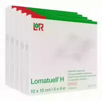 Lomatuell H Salbentüll 10x10 cm Steril 50 st