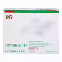 Lomatuell H Salbentüll 5x5 cm Steril