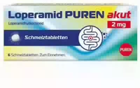 Loperamid Puren Akut 2 mg Schmelztabletten 6 st