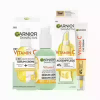 Garnier Vitamin C Glow Booster Set Augenpflege Und Serum Crème 1 St
