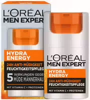 Loréal Men Expert Hydra Energy Feuchtigkeitspflege 24h Anti Müdigkeit Gesichtsgel Creme