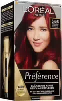 Loréal Paris Préférence 3 66 Intensives Dunkelrot Budapest Coloration
