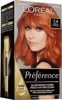 Loréal Paris Préférence 7 4 Kupferblond Dublin Coloration