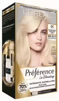 Loréal Paris Préférence Le Blonding 01 Sehr Sehr Helles Natürliches