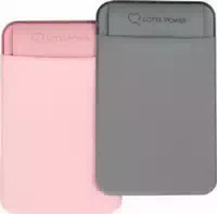 Lotta Power Softcase Kartenhalter Für Smartphones Grey
