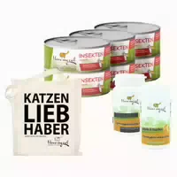 I Love My Cat Sparset für Britisch Langhaar Nassfutter mit Insekten Nahrungsergänzung und Pflege