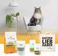 I Love My Cat Sparset für Norwegische Waldkatze Trockenfutter mit Huhn und Nem und Pflege