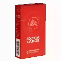 Extra Large – 6 Breite Kondome, 57 Mm Zylindrisch, Silikonöl 6 Kondome 6 St