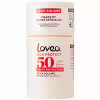 Lovea Sonnenstick für Gesicht & Empfindliche Zonen mit Monoï De Tahiti und Hohem Schutz Spf50
