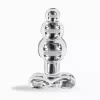 Analplug aus Glass mit Rippen Lovelyness