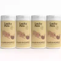 Lucky Pets Vitamin B Komplex für Hunde – 140 Tabletten mit Allen 7 B Vitaminen für Starke Nerven