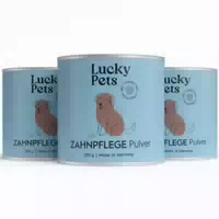 Lucky Pets Zahnpflegepulver Hund – Zahnsteinentferner Hund | Dental Pulver Zahnstein & Mundgeruch