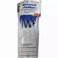 Russka Gehstock Faltbar mit Anatom Handgriff Schw Li