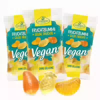 Lühders Exotische Gelbe Früchte Fruchtgummi, Vegan 3er Set